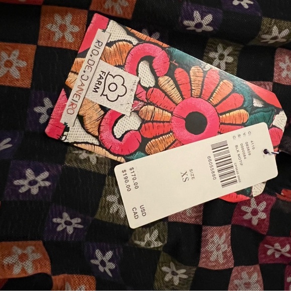 NWT Farm Rio Top Long Sleeves Blouse in Size XS - Picture 3 of 9